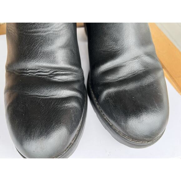 Marco Tozzi  comfortable Cushioned Chelsea ankle boot, black, leather size 39 - Picture 3 of 15